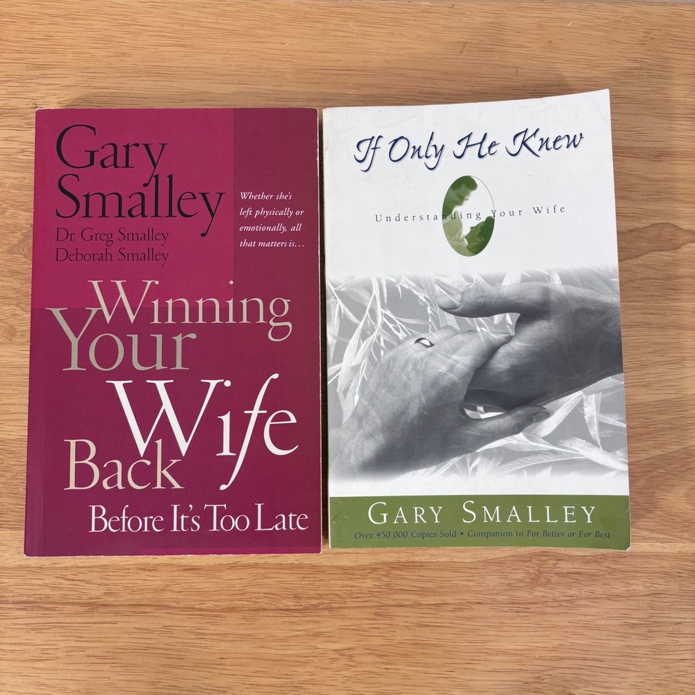 Gary Smalley Marriage Books Men lot of 2 Winning Your Wife Back If Only He Knew